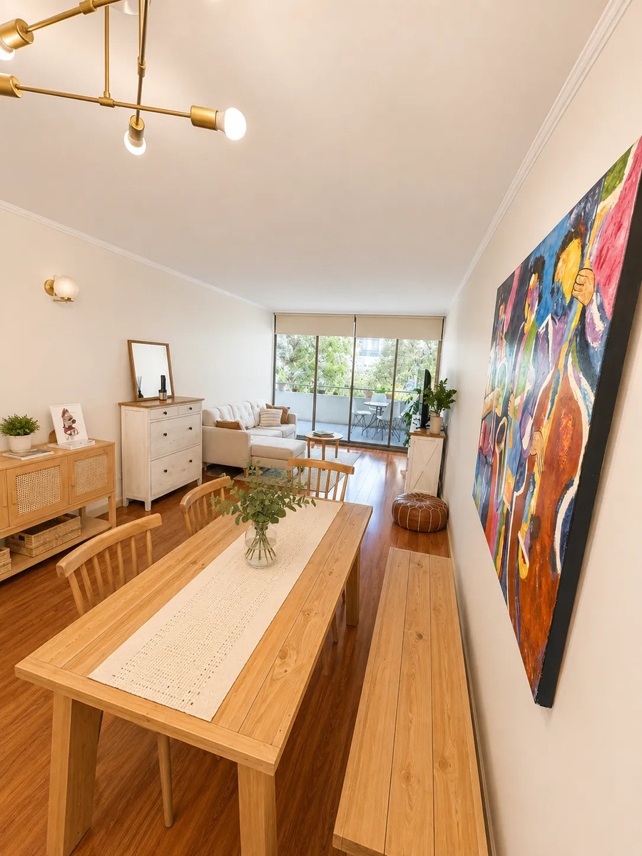 Amplio Departamento 3d/2b En Providencia | Plaza Las Lilas — imagen 2
