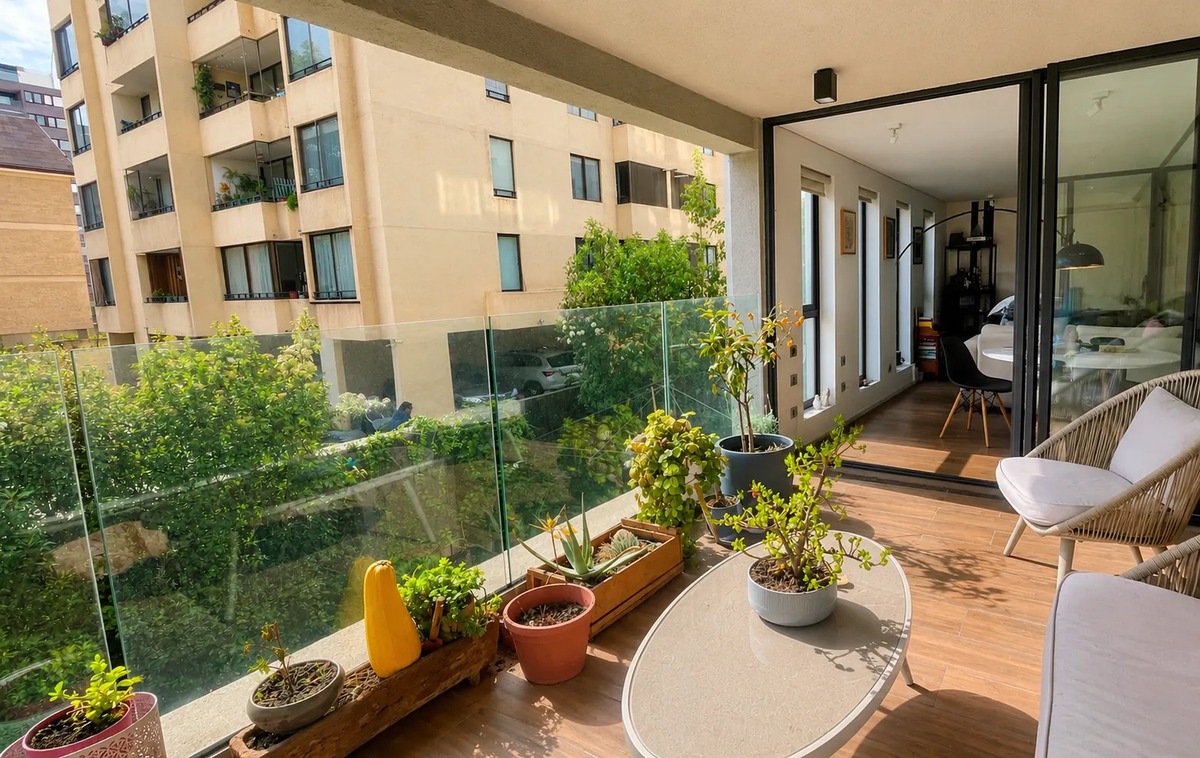 Departamento En Providencia Con Patio Privado Y Quincho — imagen 7